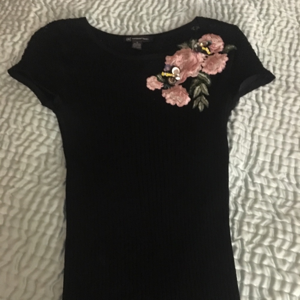 INC International Concepts Short sleeve knit top